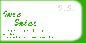 imre salat business card